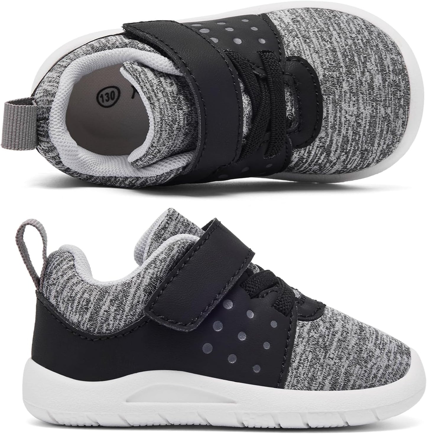 MORENDL Toddler Baby Shoes 0-4 Years Boy Girl Lightweight Breathable Non-Slip Sports Sneakers Running Walking Tennis Barefoot Shoes