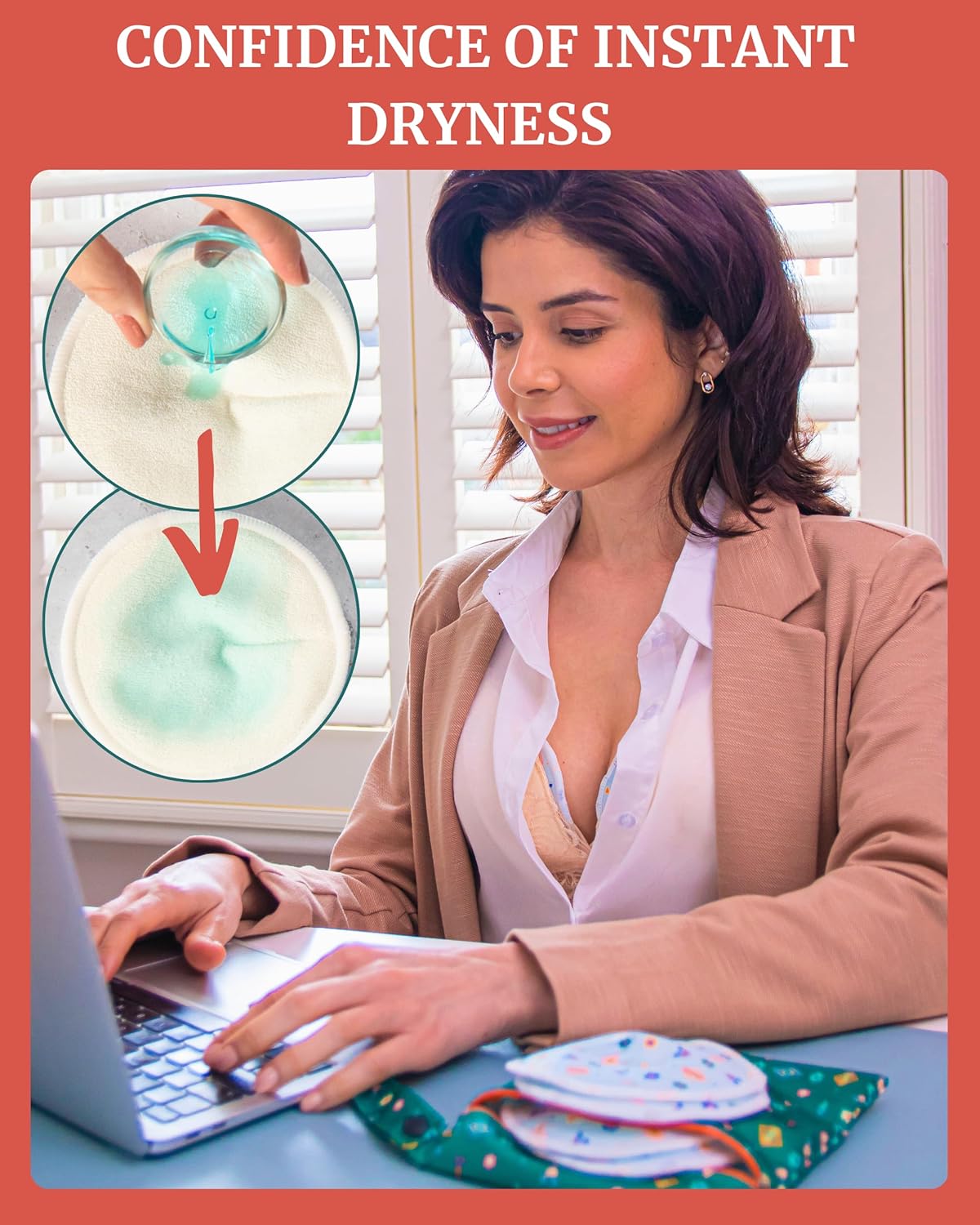 Nursing Pads - Breast Pads for Leaking Milk - Reusable & Washable Breastfeeding Pads - Stay Dry Longer - Almohadillas y Protectores de Lactancia - Viscose derived from Bamboo - 10 Pads