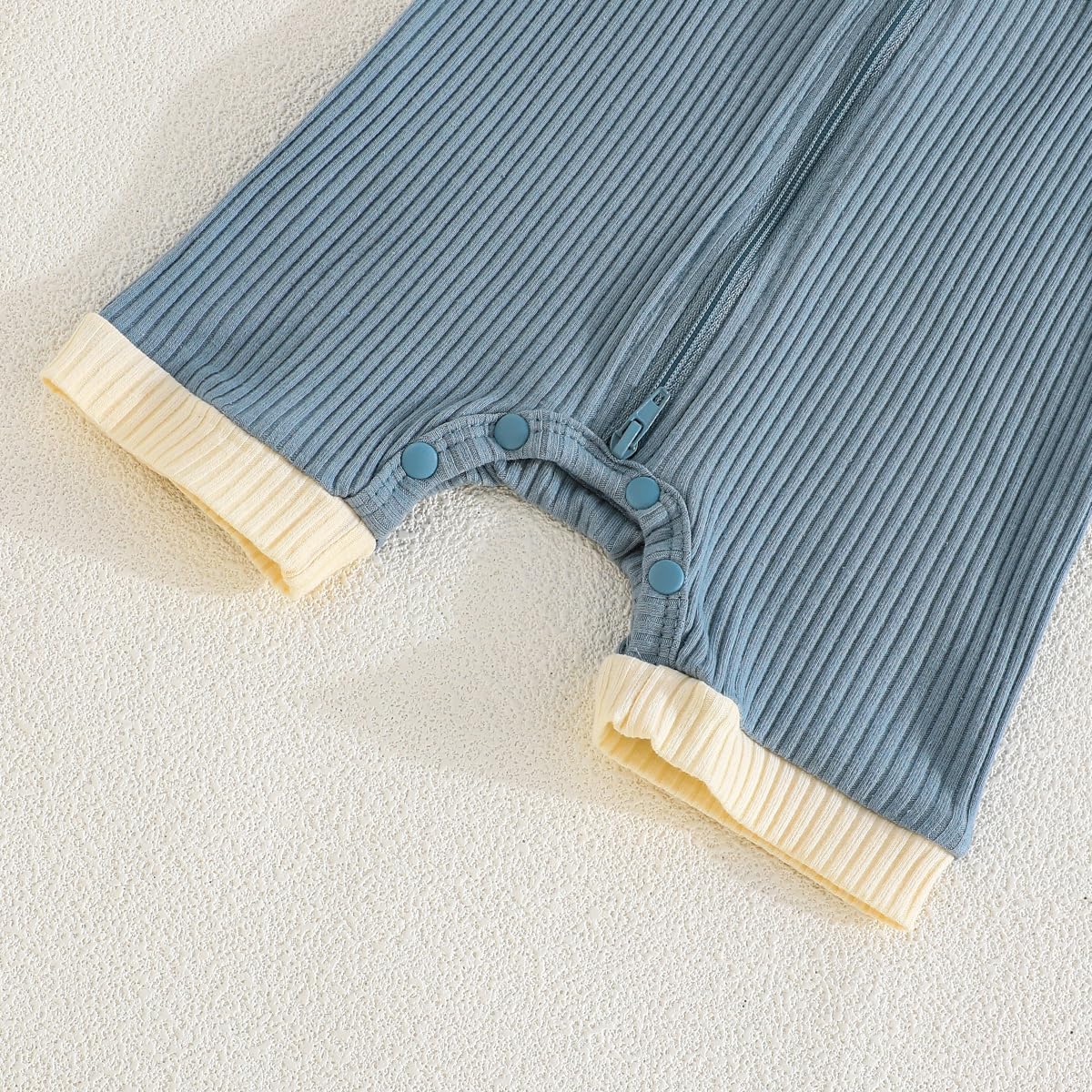 Bafeicao Unisex Baby Boy Girl 2 Pack Rompers Short Sleeve 2 Way Zipper One Piece Jumpsuits Clothes Sets