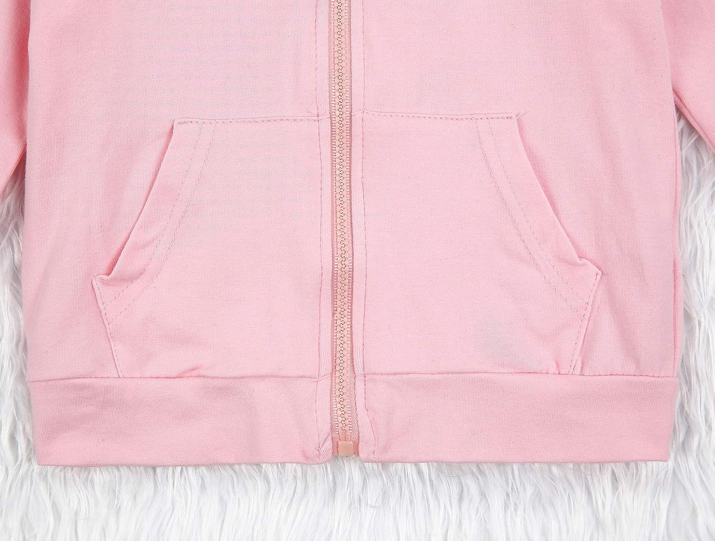 Imcute Baby Zip Up Hoodie, Unisex inflant Toddler Long Sleeve Sweatshirts Lightweight Jacket Hooded Coats Fall Winter Outfits