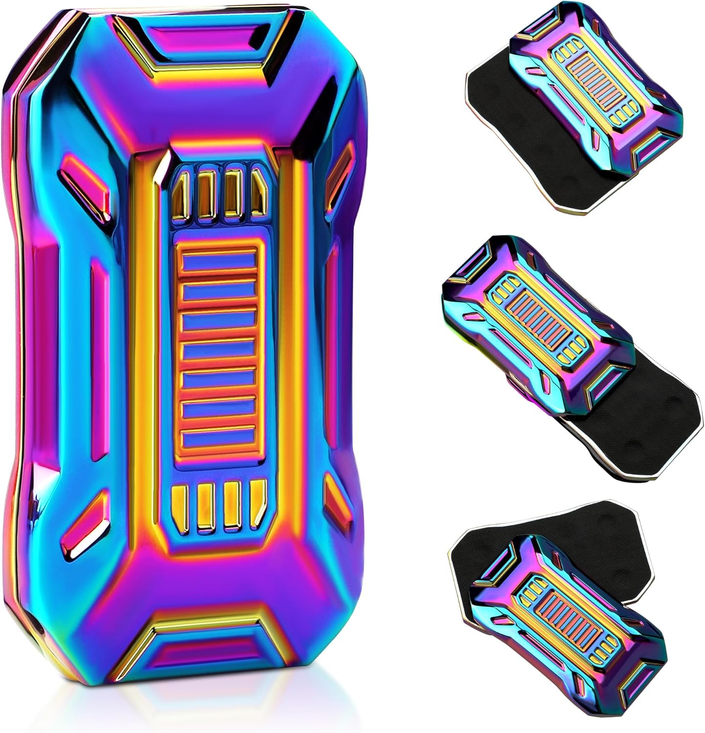 Slider Fidget Toy, Metal Fidget Toys for Adults Fidgets, Rainbow Fidget Toys for Kids, Teens, EDC Fidget Toys for Anexity, ADHD, Stress Relief Items for Adults (A-Rainbow)