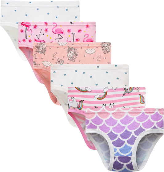 Barara King Little Girls' Soft Cotton Underwear Toddler Undies Kids panties