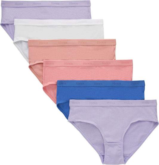 Hanes Ultimate Girls' Supersoft Bikini Briefs & Hipsters