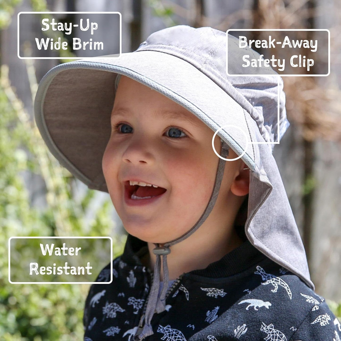 JAN & JUL Summer Adventure Wide Brim 50+ UPF Quick-Dry Sun-Hats for Kids
