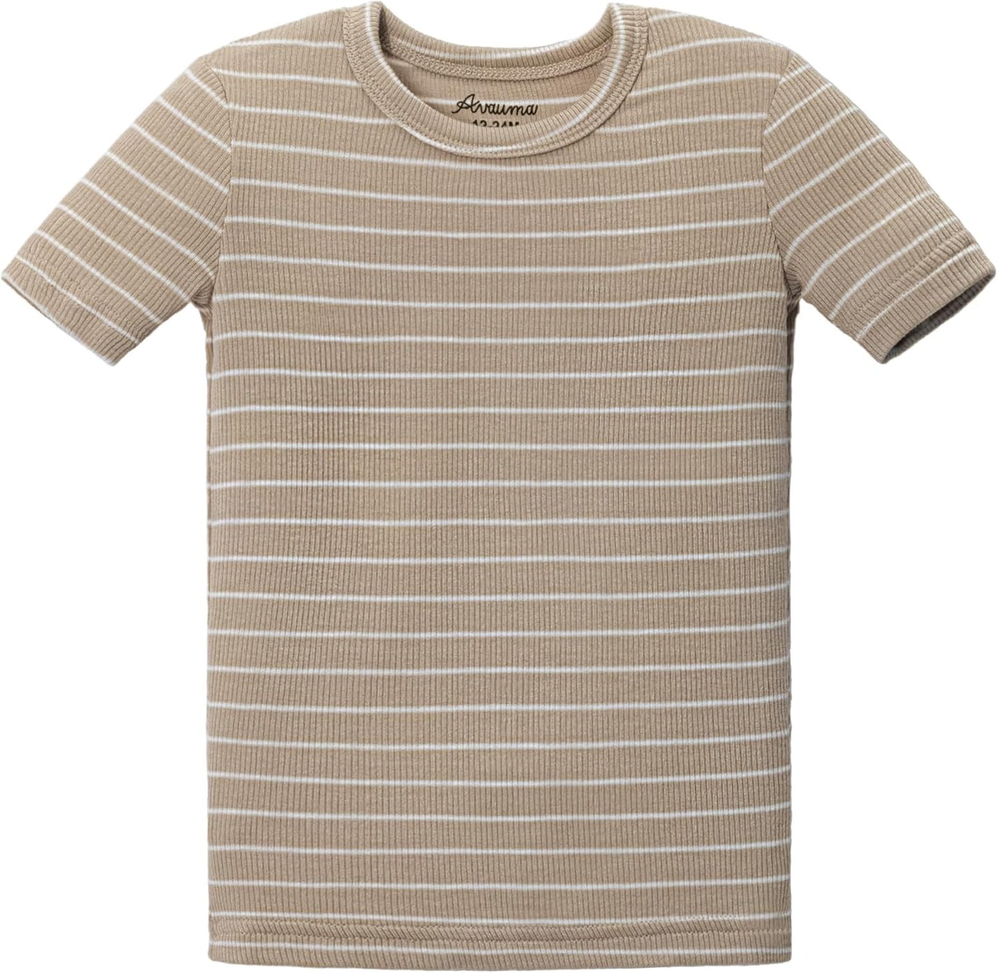 AVAUMA Stripe Pattern Baby Boys Girls Pajama Set Kids Toddler Snug fit Ribbed Sleepwear pjs for Daily Life Style