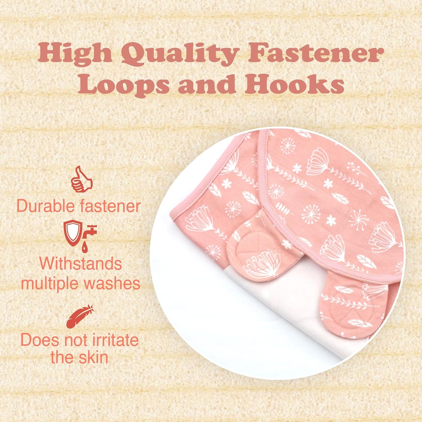 Bublo Baby Organic Preemie Swaddles 4-7 lbs - 3-Pack Premature Babies Swaddle Sleep Sack - Premature Infant Sleeping Sack - Easy Adjustable Baby Swaddle Blanket Wrap Boy Girl (Rose Pink)