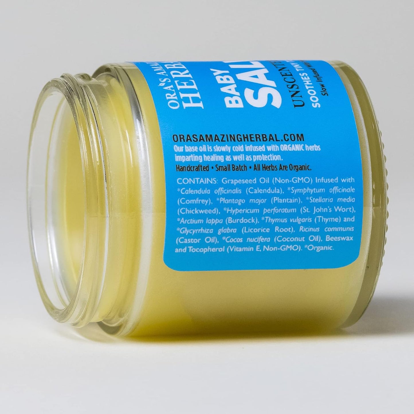 Baby Salve, Diaper Balm, Baby Ointment, Newborn Salve, Natural Baby Care with Calendula, Set of 1 and 4 oz Jars for Diaper Bag and Home