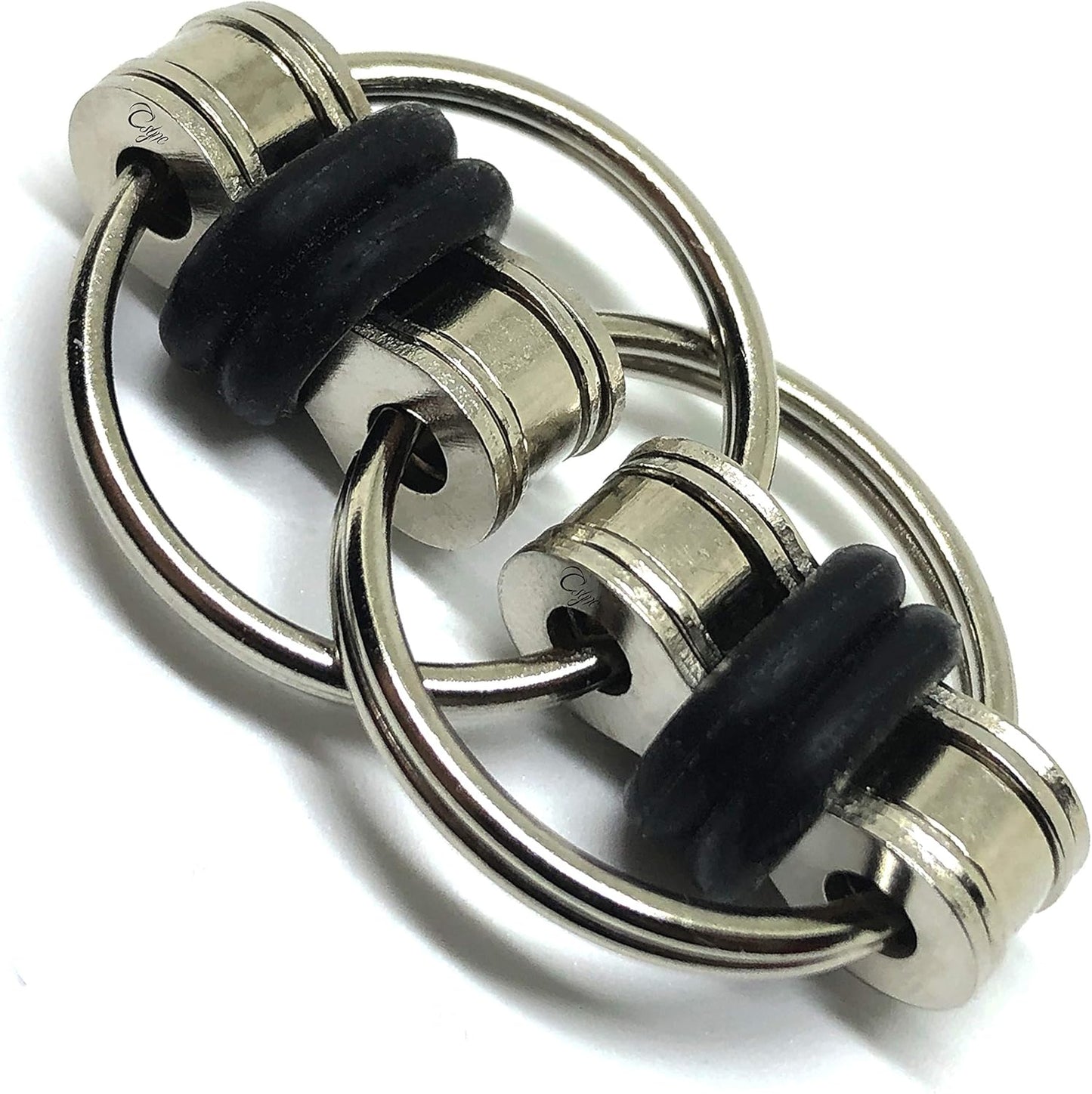 Fidget Toys Roller Chain - Stress Relief Perfect for ADHD, ADD, Anxiety in Classroom, Office, School, Work for Students, Teens, Adults Stocking Stuffers Gifts (3 Piece) (Black)