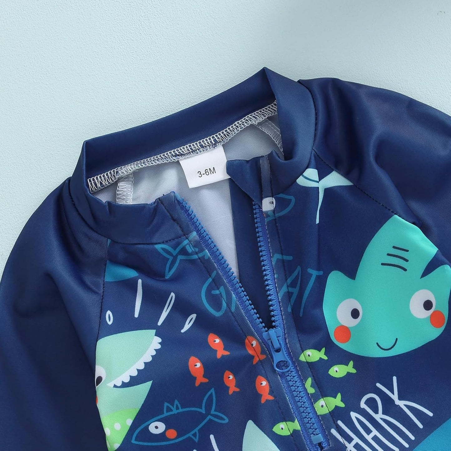 Hnyenmcko Baby/Toddler Boy Rash Guard Swimsuit Long Sleeve One Piece Zipper Swimwear Sunsuit Infant Bathing Suit Beachwear