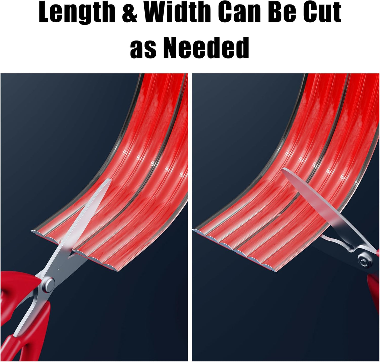 Wall Corner Protector Edge Guard - Peel and Stick Self-Adhesive Wall Trim Moulding, Inside & Outside Corner Molding Trim Caulk Strip for Wall Edge, Ceiling, Countertop – Clear, 1.18INx3FT