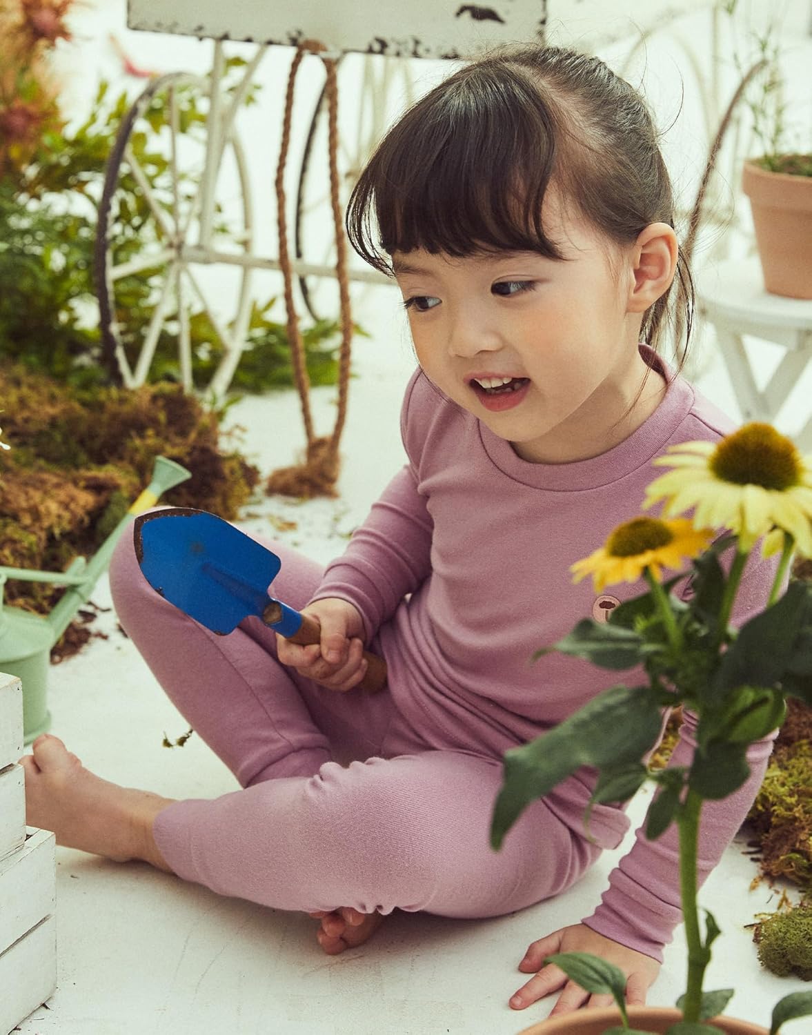 moimoln 6M-8Y Modal Cotton Solid Soft Breathable Baby Toddler Boys Girls Snug fit Pjs Long Sleeve Pajamas Set Sleepwear Daily