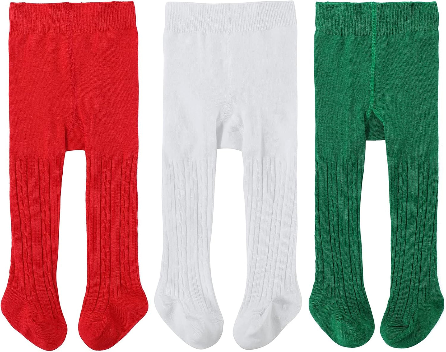 American Trends Baby Tights for Girls Cable Knit Cotton Leggings Newborn Pantyhose Soft Seamless Iinfant Stockings