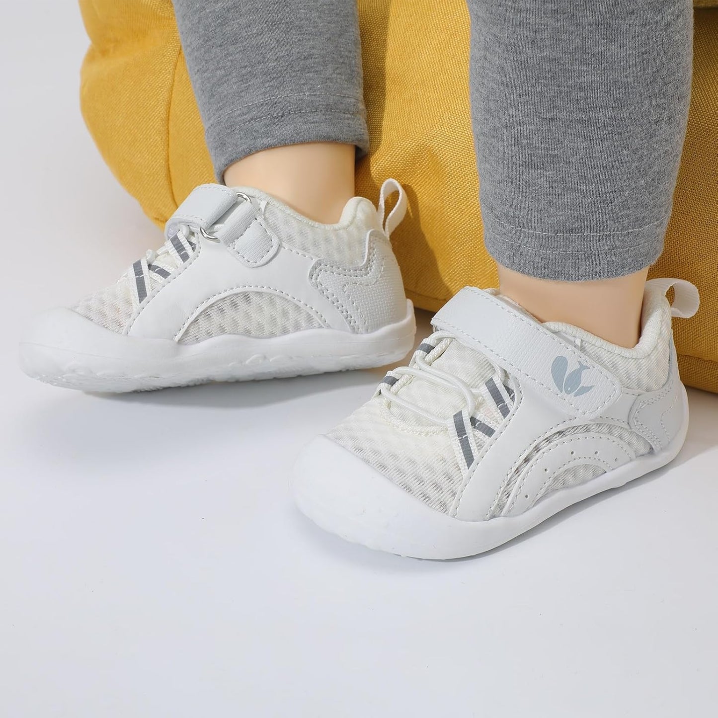 FEETCITY Wide Baby Shoes Boys Girls Baby Barefoot Shoes Breathable Infant Walking Shoe Crib Sock Shoe Toddler Sneakers Flexible