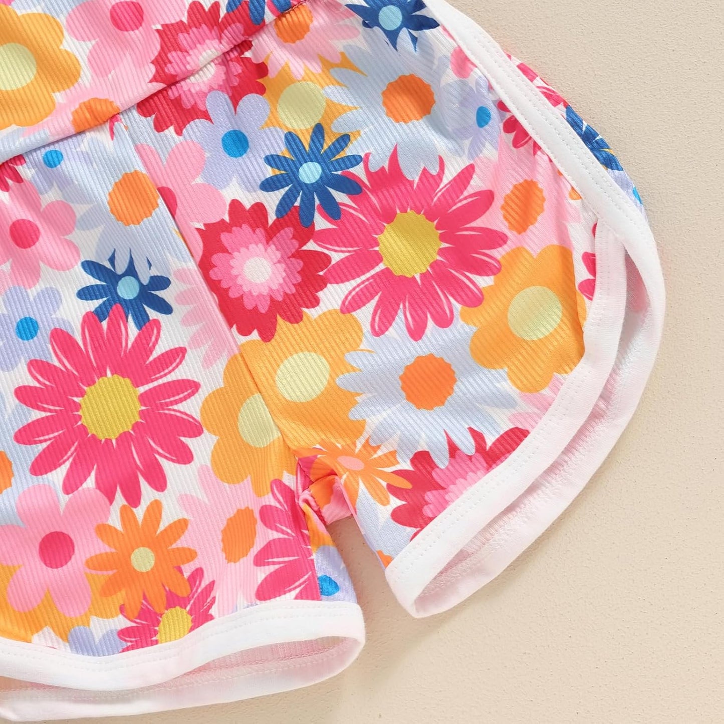 WZTYYDS Toddler Baby Girl Summer Clothes Floral Romper Tie-Up Strap Halter Jumpsuit Infant Summer Sling Playsuit 6M-3T