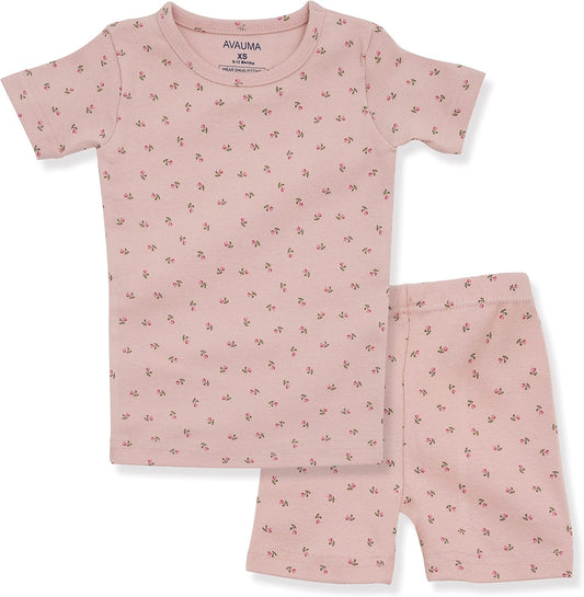 AVAUMA Baby Boys Girls Pajama Set 6M-7T Kids Cute Toddler Snug fit Pattern Design Pjs Cotton Sleepwear