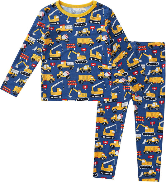 pureborn Baby Toddler Kids Viscose from Bamboo Pajamas Set Pjs 2pcs 18M-8Y
