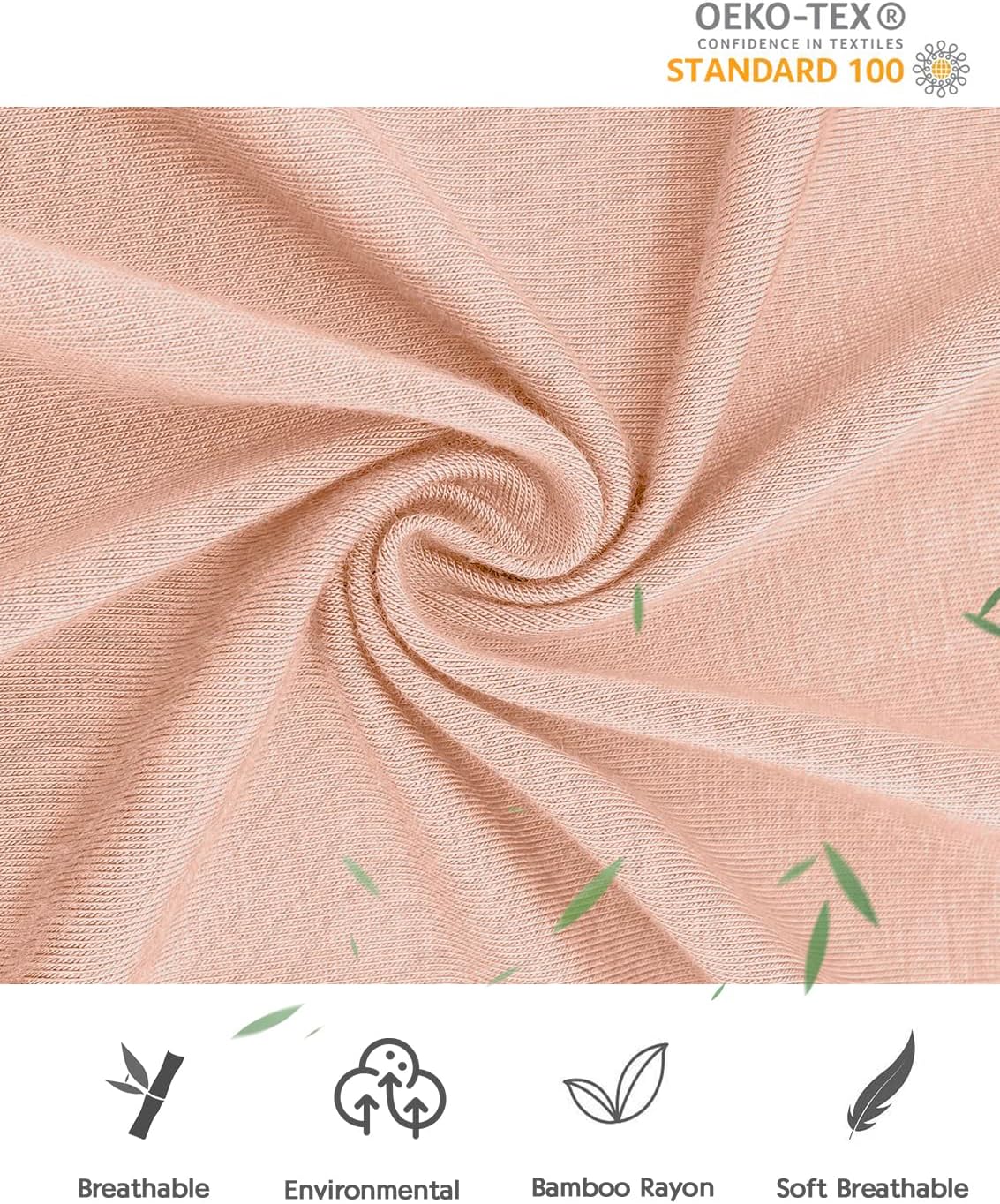 Jimonda Bamboo Baby Pajamas,Unisex Boys Girls One-Piece Footies,Long Sleeve Sleepers 2-Way Zip closure Romper