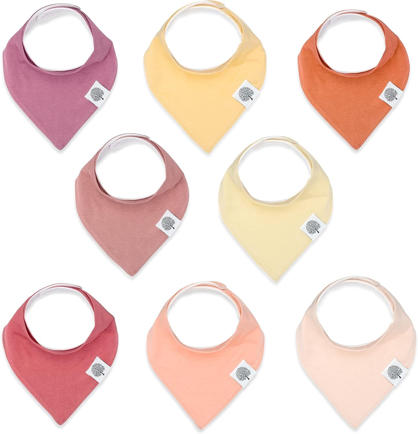 Parker Baby Bandana Drool Bibs 8 Pack Baby Bibs for Boys, Girls, Unisex - Soft & Stylish Teething Bibs for Babies