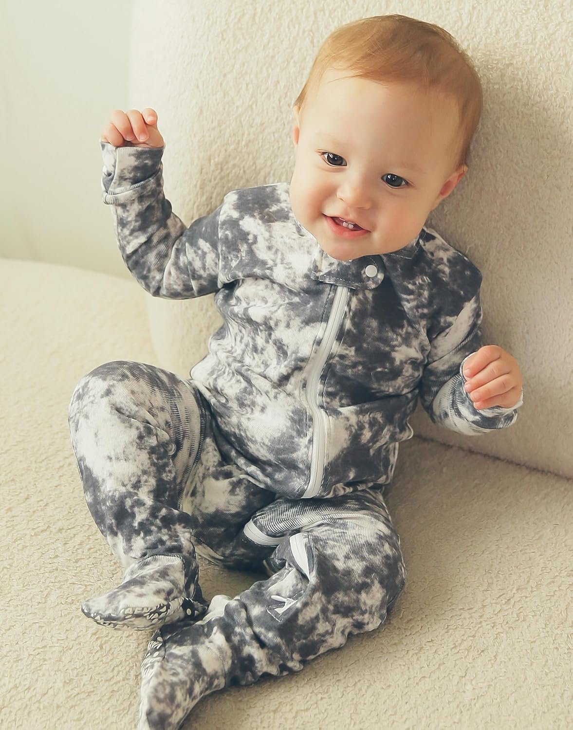 VAENAIT BABY Infant Toddler Boys Girls Footed Pajamas One-PIece Romper Sleep and Play 0M-2T