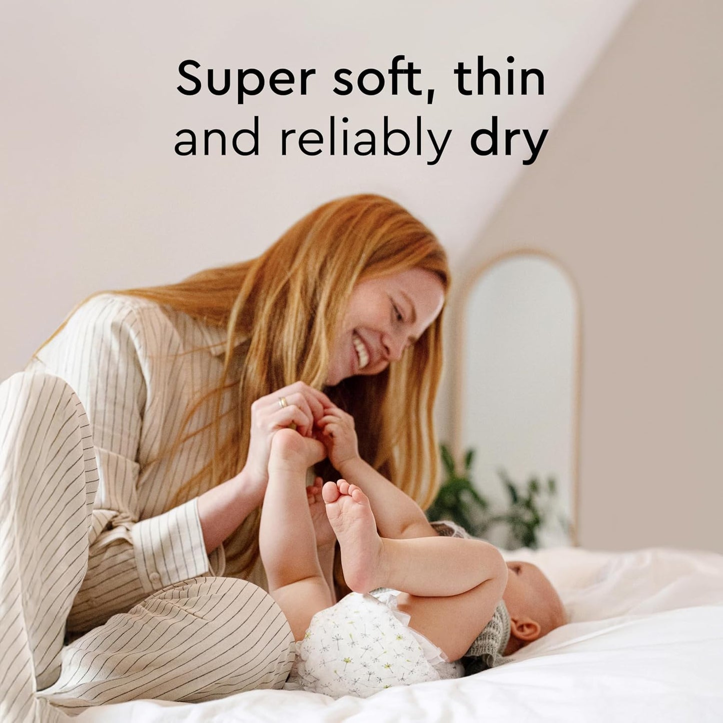 Baby Diapers - Size 2 (9-18 lbs), Monthly Supply (204 Count), Leak Protection, Skin-Friendly, Ultrasoft, Perfume- & Chlorine-Free, Hypoallergenic, Dermatologist Tested, Oeko-TEX®