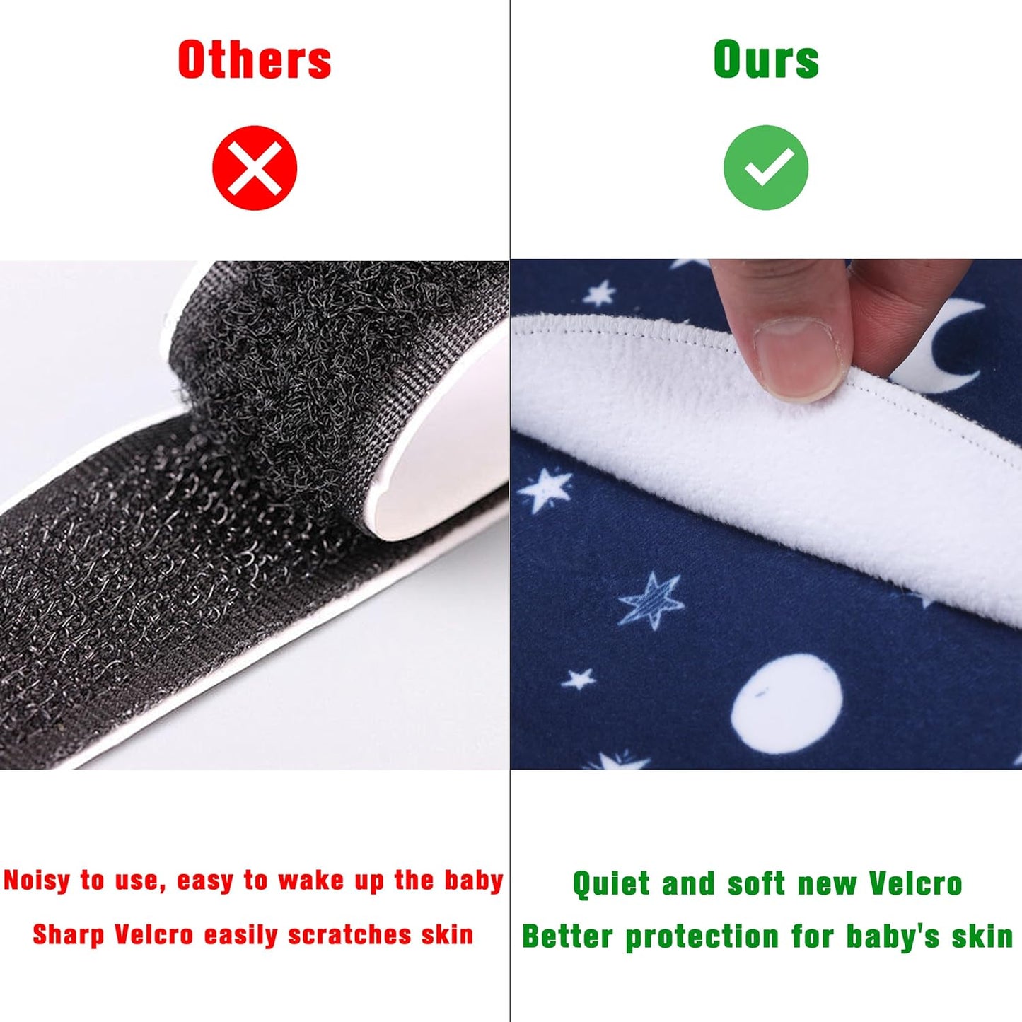 Newborn Sleep Sack Baby Swaddle,Swaddle me 3-6 Month,3-Way Adjustable Wearable Blanket,100% Rayon Cotton Swaddling Sleeping Bag，TOG 0.5 (Starry Sky, 3-6 Months)