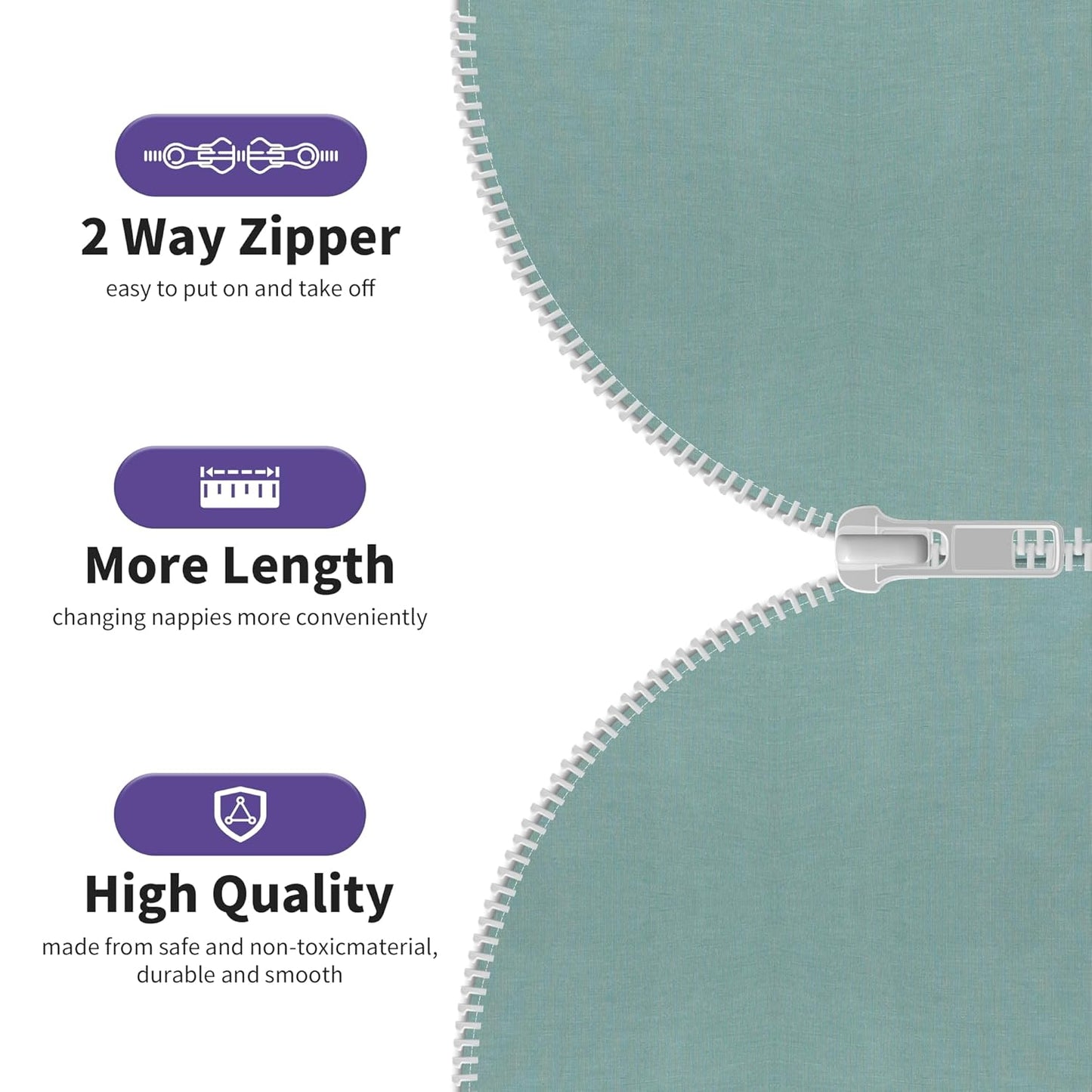 PuppyPaws Baby Sleep Sack 2-Pack Set, Transitional Swaddle, Sleep Sack 3-6 Months, Wearable Blanket Baby with 2-Way Zipper Summer, 95% Rayon derived from Bamboo, 5% Spandex