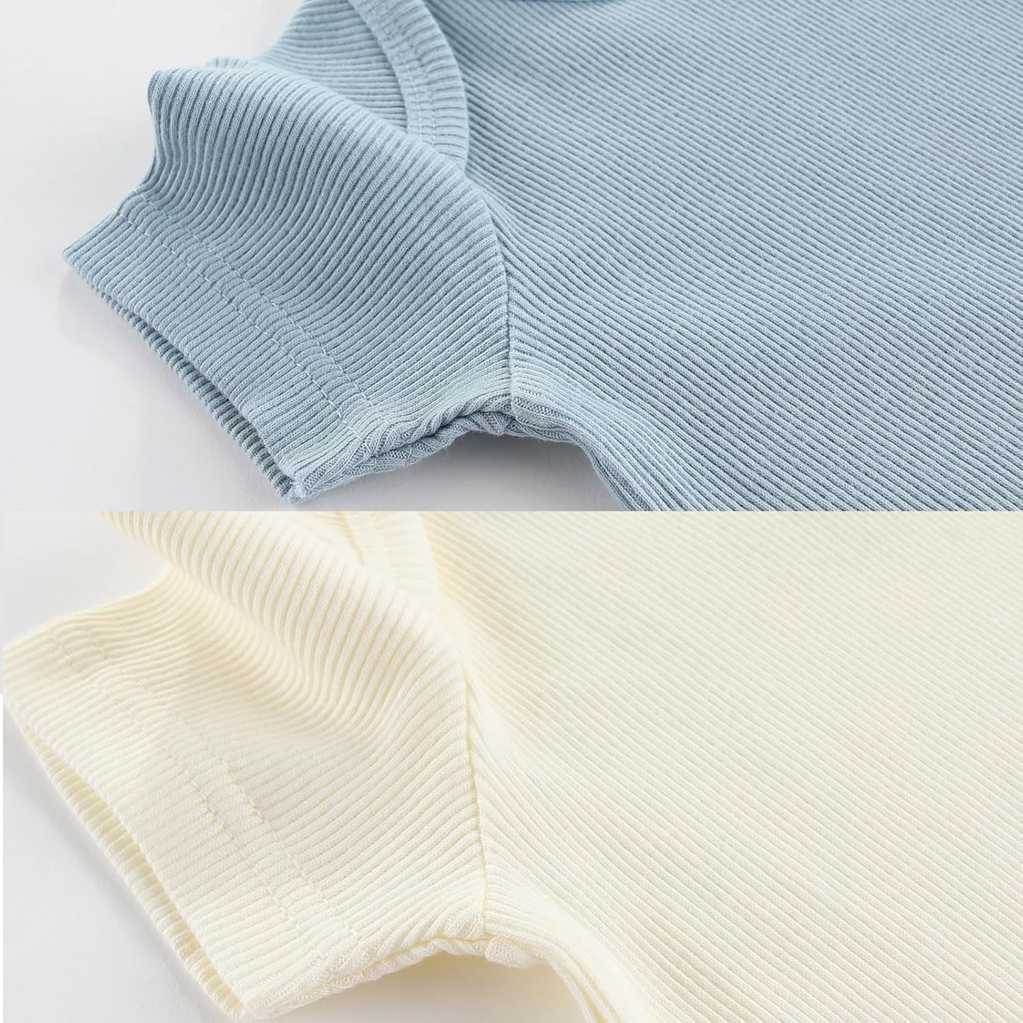 Newborn Baby Boy Girl Short Sleeve Bodysuits Cotton One-Piece Baby Clothes 6-Pack