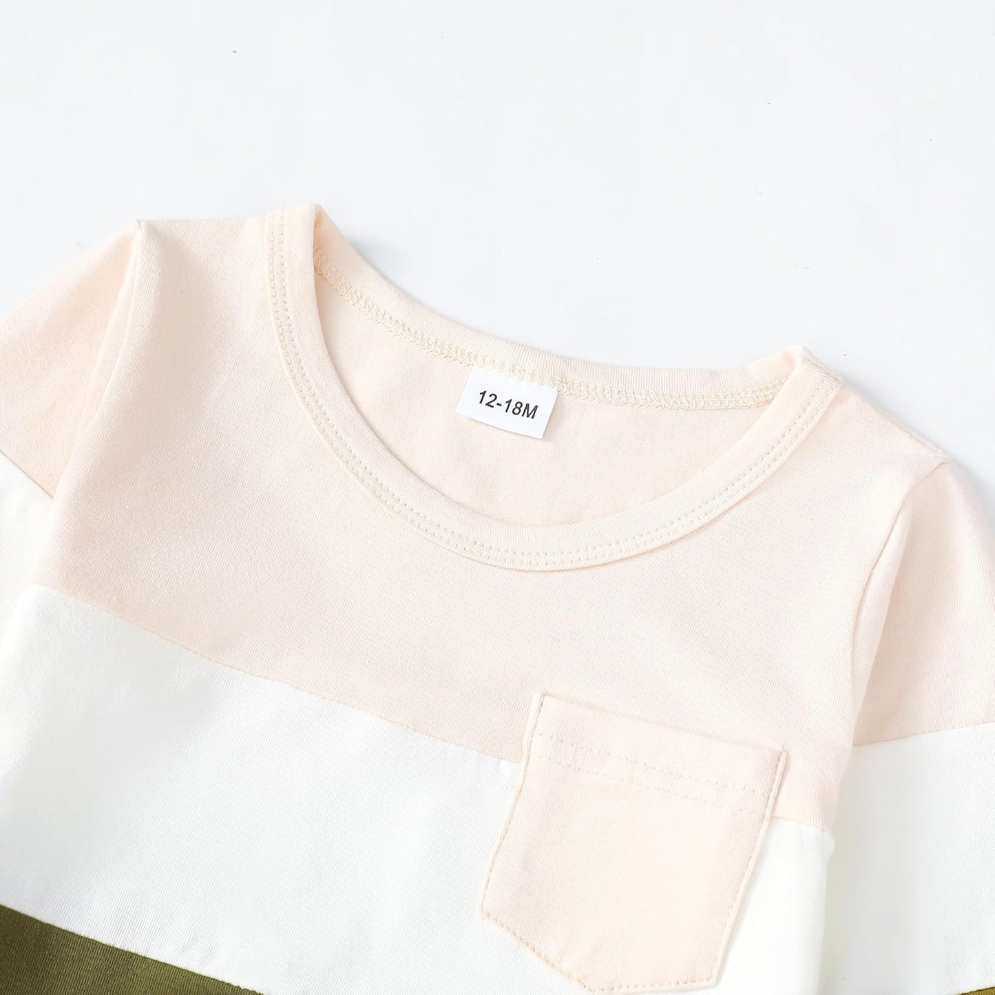 Toddler Baby Boy Outfits Fall Winter Clothes Color Block Long Sleeve Sweatshirt Tops + Jogger Pants Set 2PCS