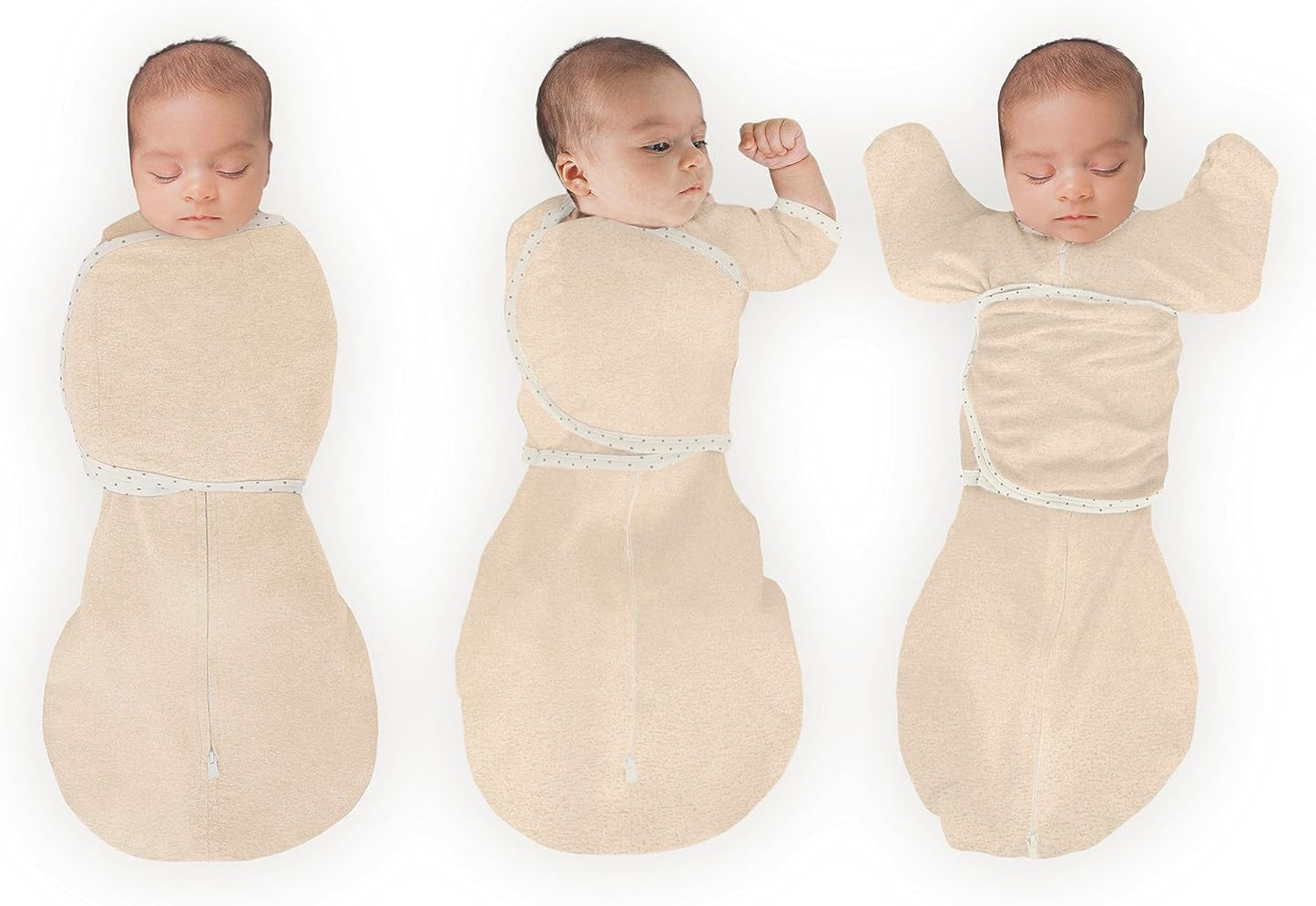 SwaddleDesigns 6-Way Omni Swaddle Sack Arms Up Swaddle for Newborn, More Options to Calm Startle Reflex, Improves Sleep