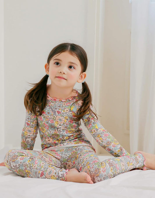 VAENAIT BABY 6M-12Y Kids Unisex Girls & Boys Soft Comfy Modal Tencel Sleepwear Pajamas 2pcs or 4pcs Set