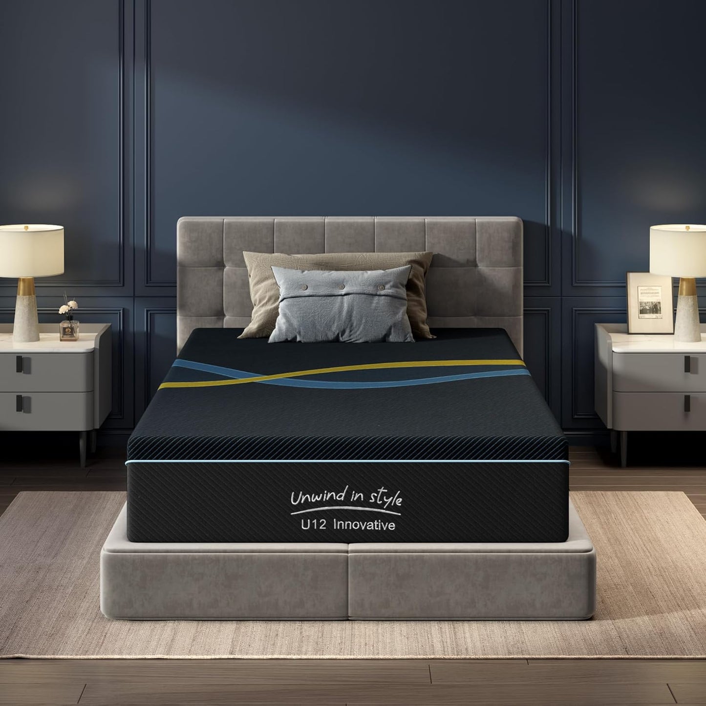 10 inch Twin Mattress Multi-Layer Memory Foam Mattress - Medium Firmness with Bamboo Charcoal & Green Tea Infusion