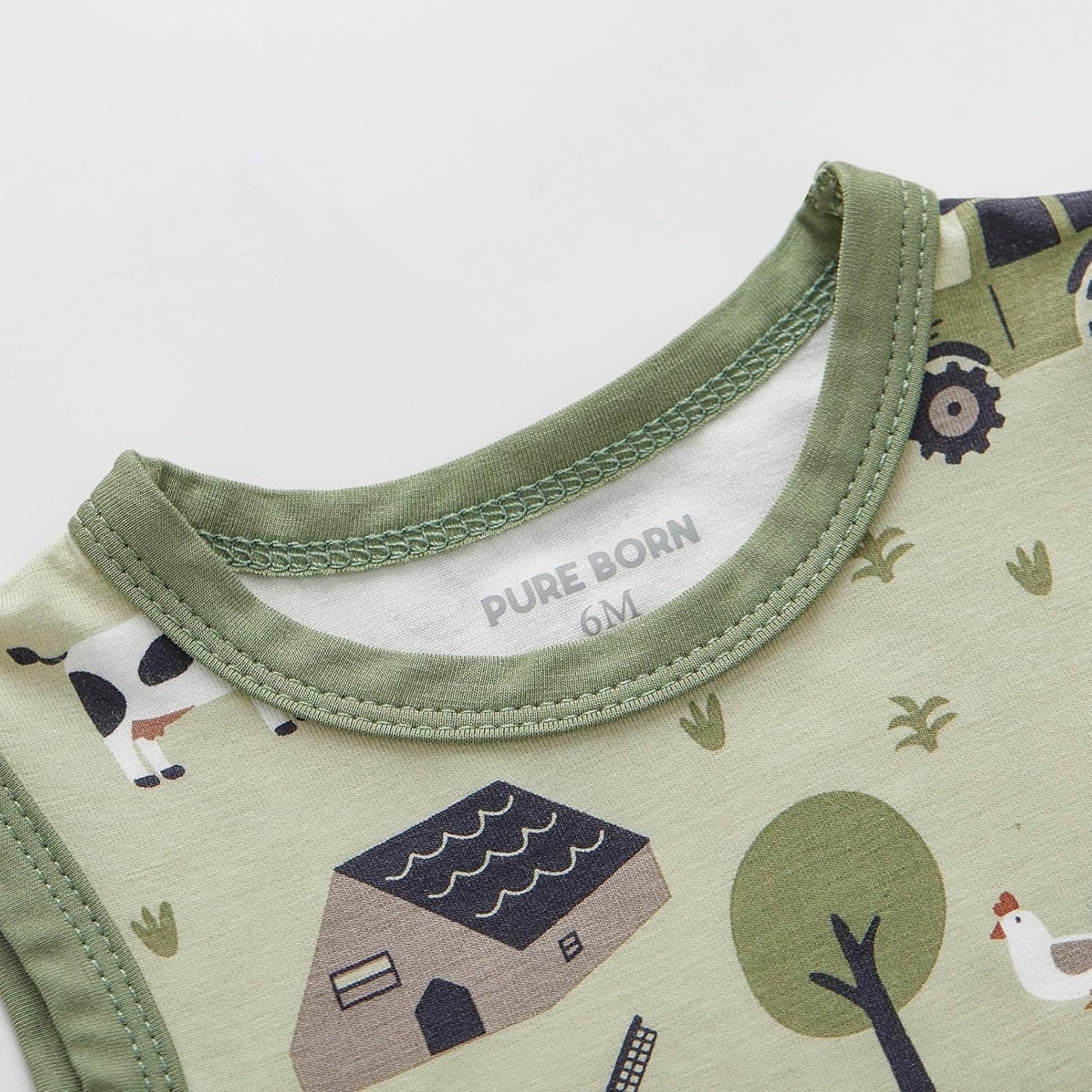 pureborn Baby Boys Girls Bodysuit Super Soft Cotton Romper 0-24 Months