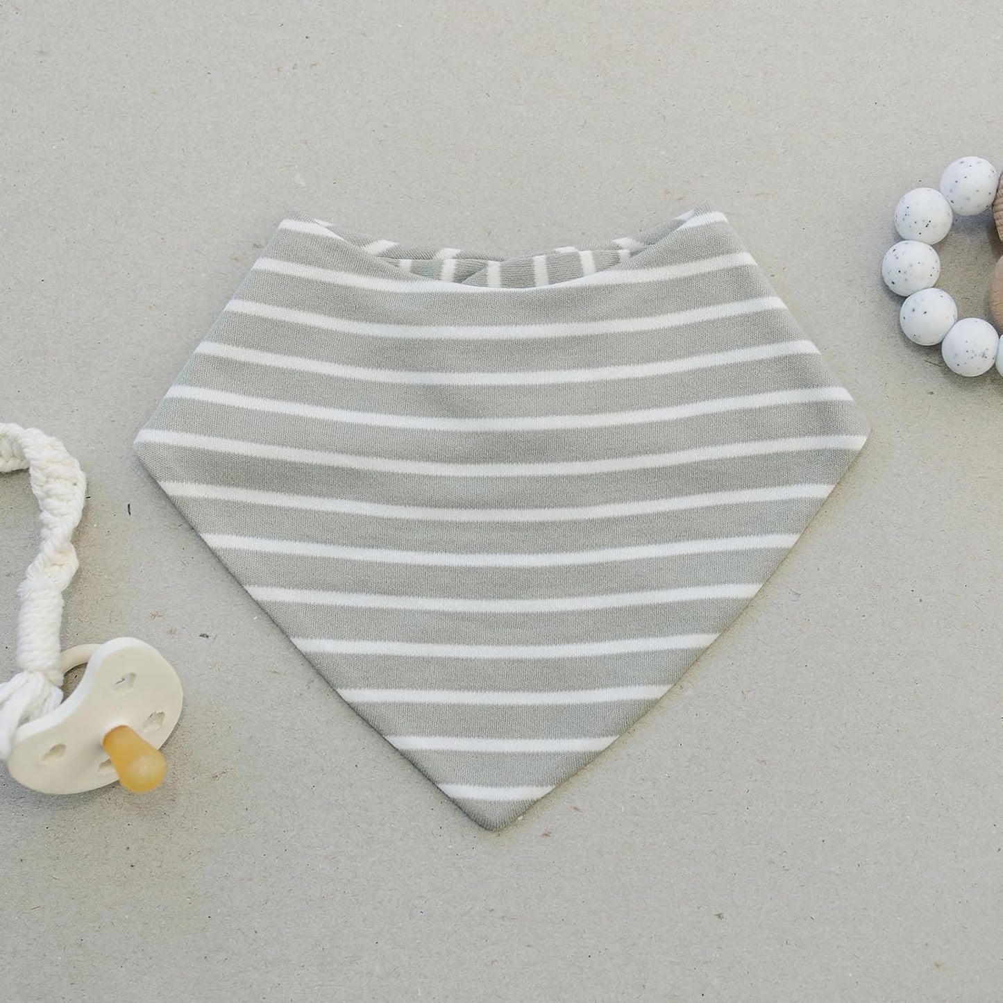 Woolino Merino Wool Baby Bibs - Highly Absorbent Bandana Bib with Cotton Outer Layer and Merino Wool Inner Layer - Pack of 2