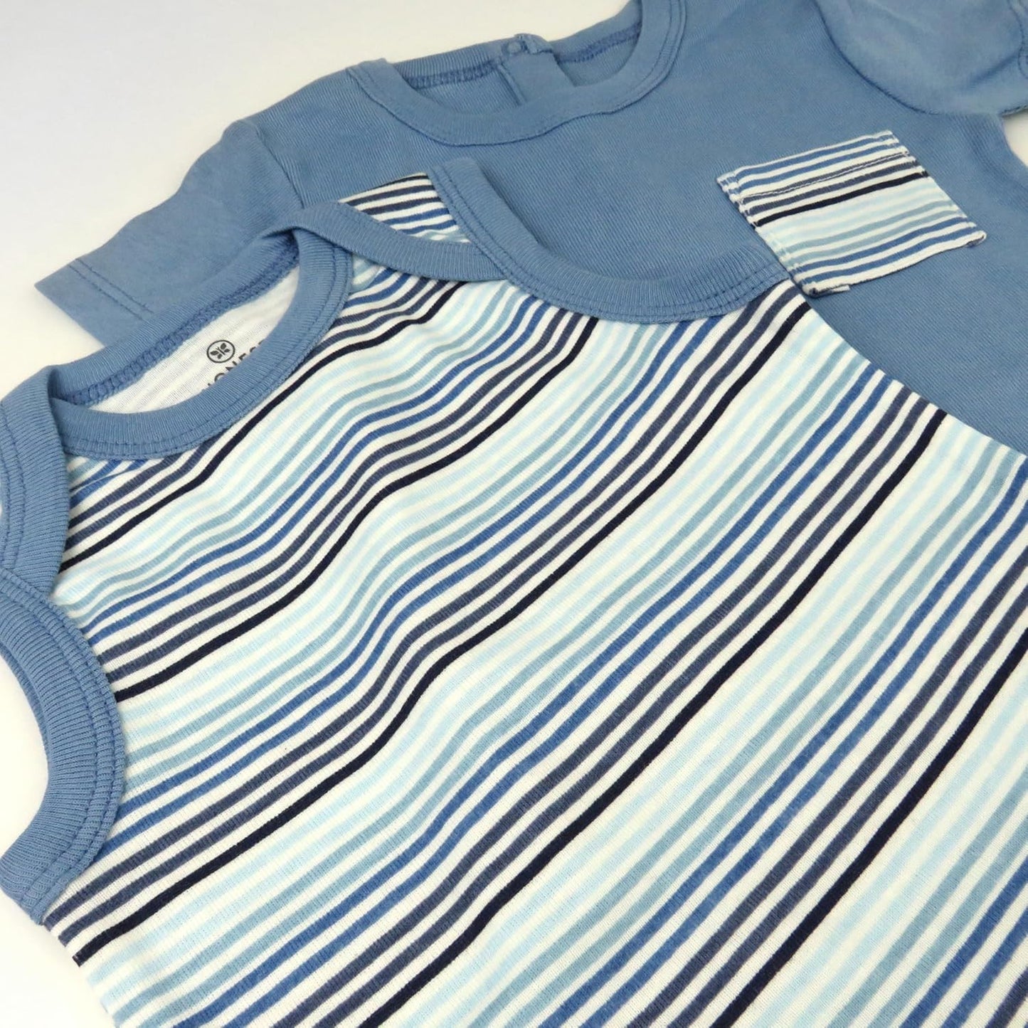 HonestBaby Short Sleeve and Tank Romper 100% Organic Cotton for Infant Baby and Toddler Boys