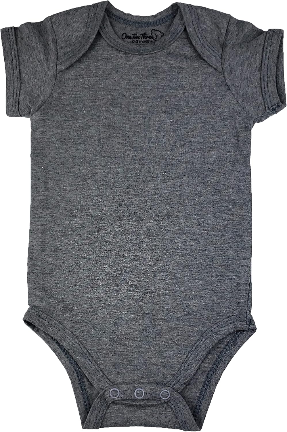 123 Bear Baby Cotton Spandex short-sleeve bodysuits unisex boy girl