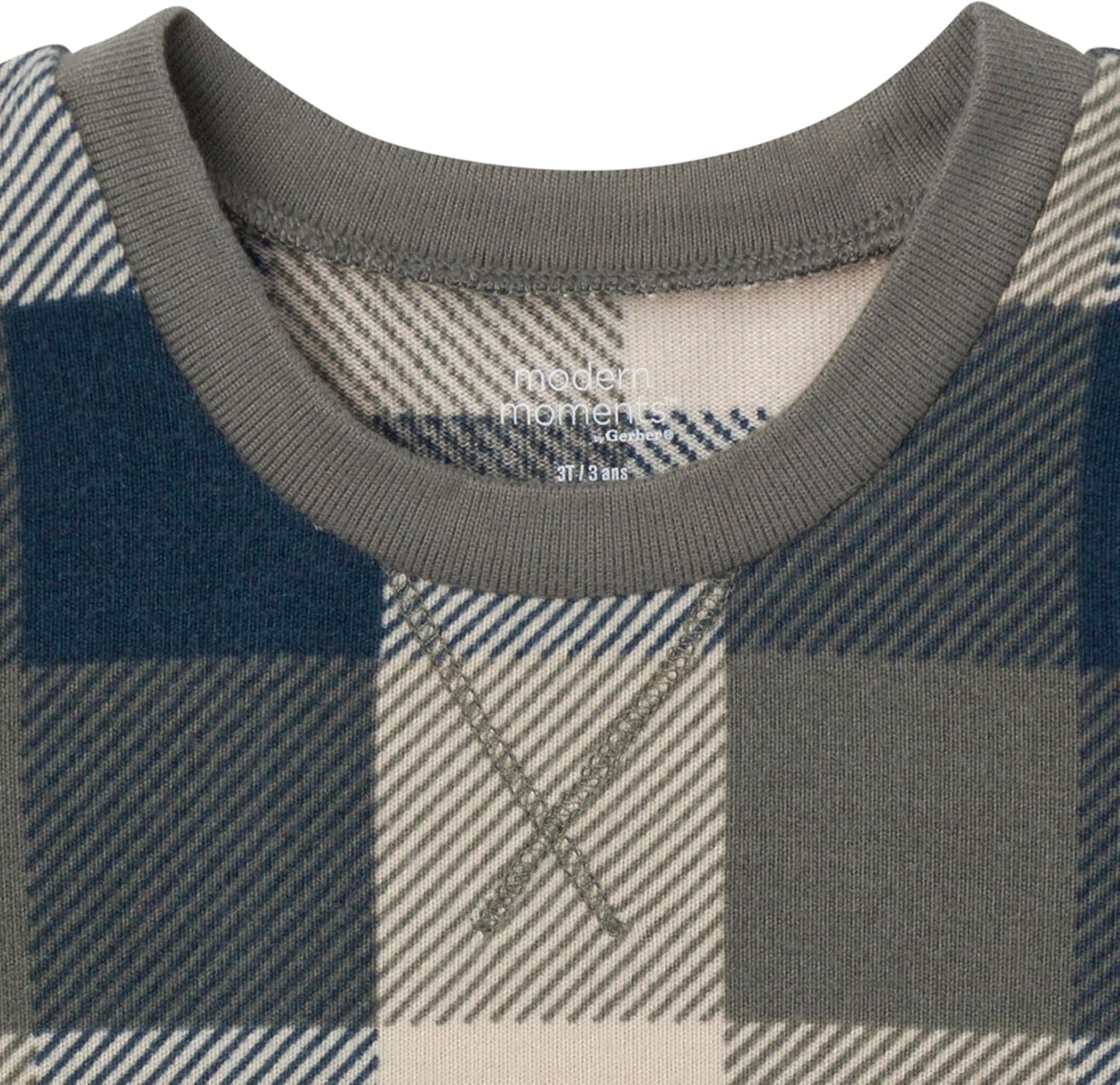 Modern Moments by Gerber Baby and Toddler Hacci Snug Fit 2-Piece Pajama Set