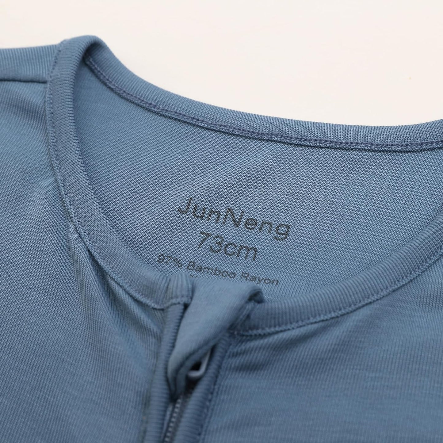 JunNeng Baby 2 Pack Rayon of Bamboo Romper Sleeper 2 Way Zipper Short Sleeve Jumpsuit Zipper Footless One-piece