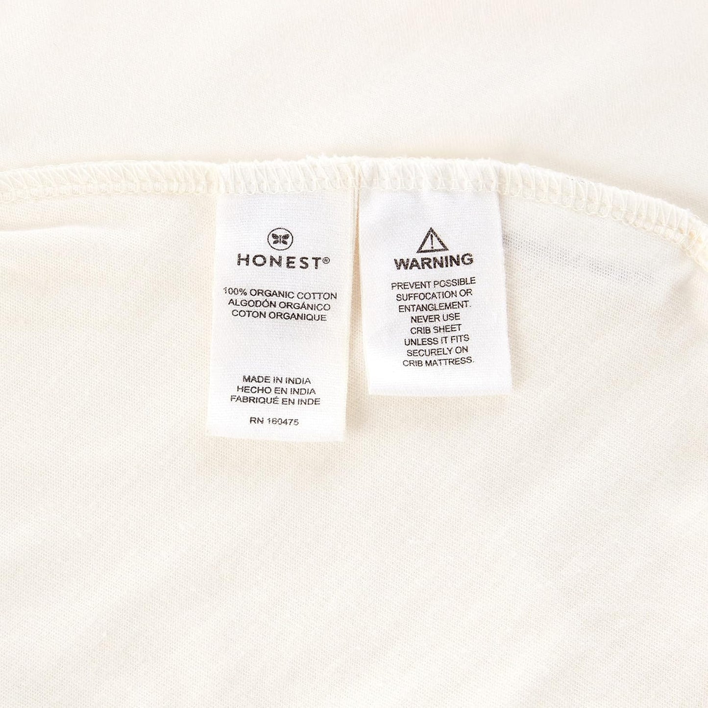 HonestBaby Unisex-Baby Fitted Crib Sheets Set Standard Mattress, 100% Organic Cotton Baby Boys, Girls, Neutral, 1 Pack - Strawberry Pink Floral, One Size