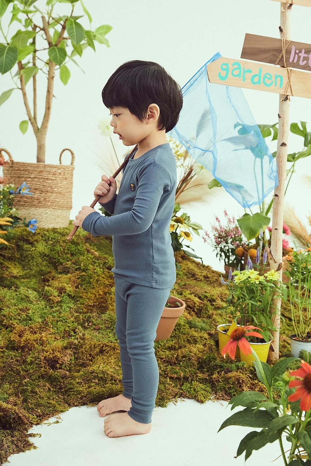 moimoln 6M-8Y Modal Cotton Solid Soft Breathable Baby Toddler Boys Girls Snug fit Pjs Long Sleeve Pajamas Set Sleepwear Daily