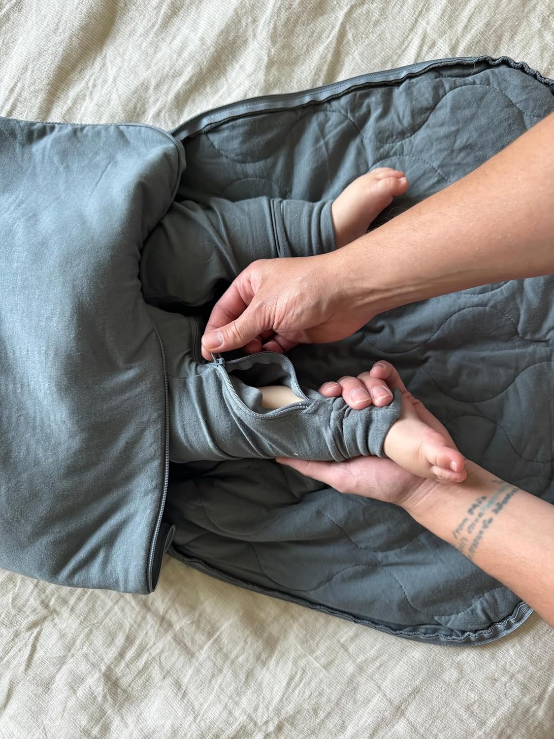 GUNAMUNA Unisex Baby Toddler Ultra-Soft Convertible Pajama, Footie or Romper Sleeper with Diaper Zipper, Newborn to 24 Months