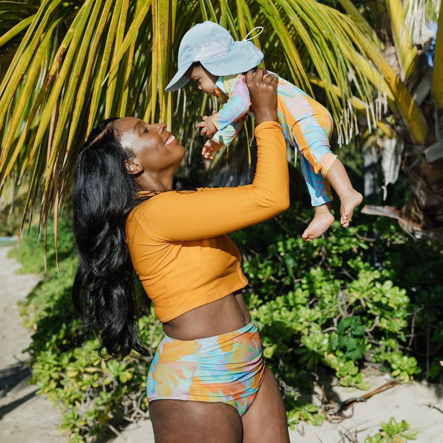 SwimZip Sun Hat with Neck Flap | UPF 50+ Protection for Baby, Toddler, and Kids