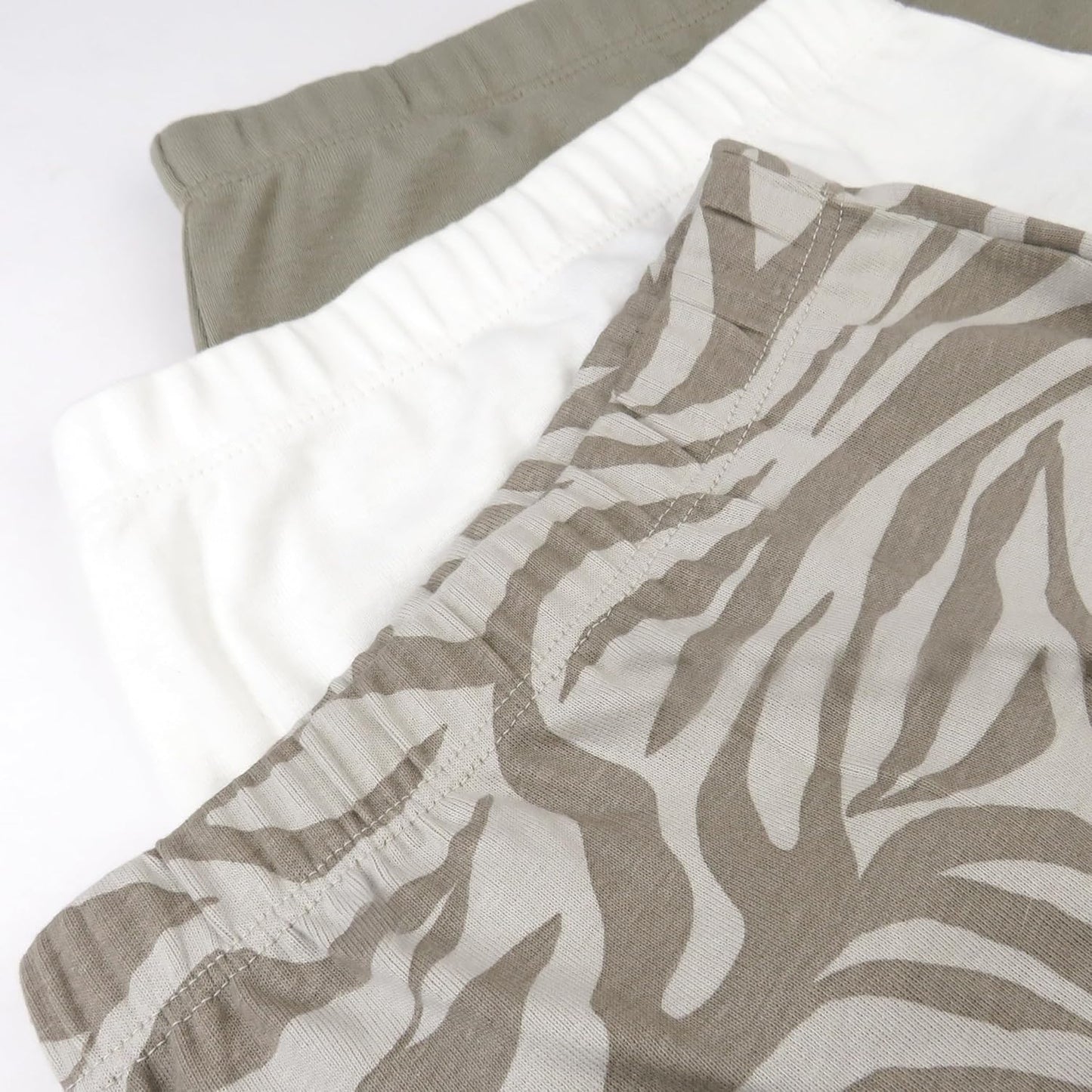 HonestBaby 3-pack Footed Pants Roomy Fit Pull on Bottoms 100% Organic Cotton for Infant Baby Boys, Girls, Unisex