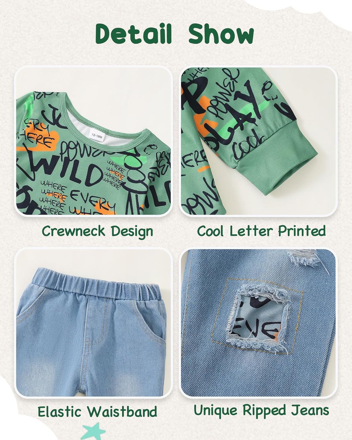 Toddler Baby Boy Outfits Fall Winter Clothes Color Block Long Sleeve Sweatshirt Tops + Jogger Pants Set 2PCS