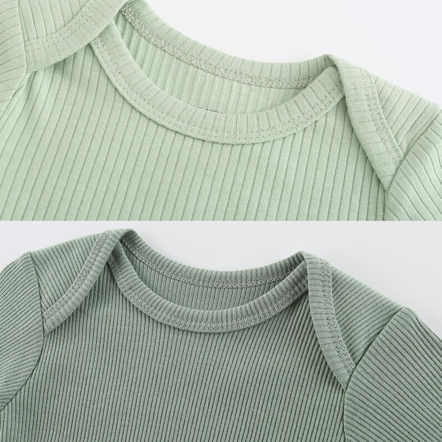 Newborn Baby Boy Girl Short Sleeve Bodysuits Cotton One-Piece Baby Clothes 6-Pack