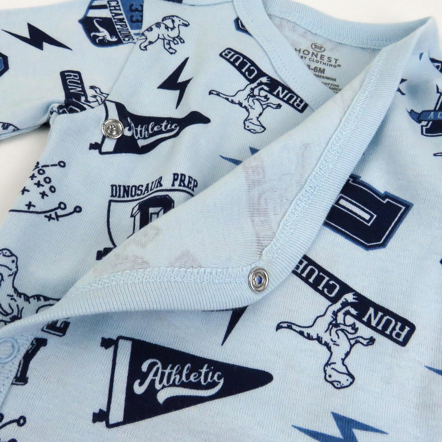 HonestBaby unisex-baby 3-pack Long Sleeve Side-snap Kimono Bodysuits Organic Cotton for Infant Baby Boys, Girls, Unisex