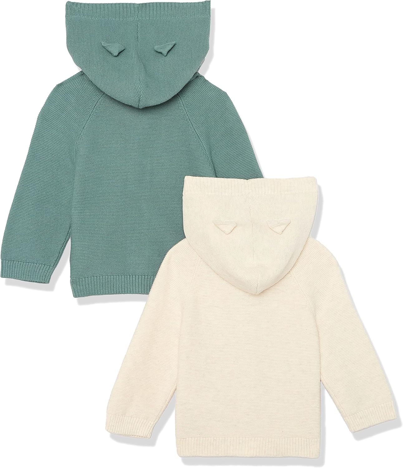 Amazon Essentials Unisex Babies' Hooded Sweater, Pack of 2