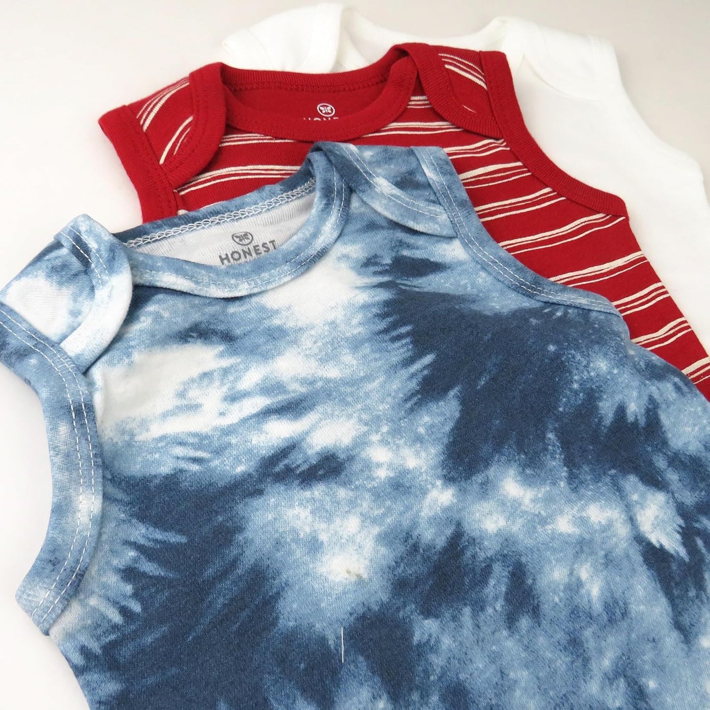 Sleeveless Bodysuits One-piece 100% Organic Cotton for Baby Boys, Girls, Unisex