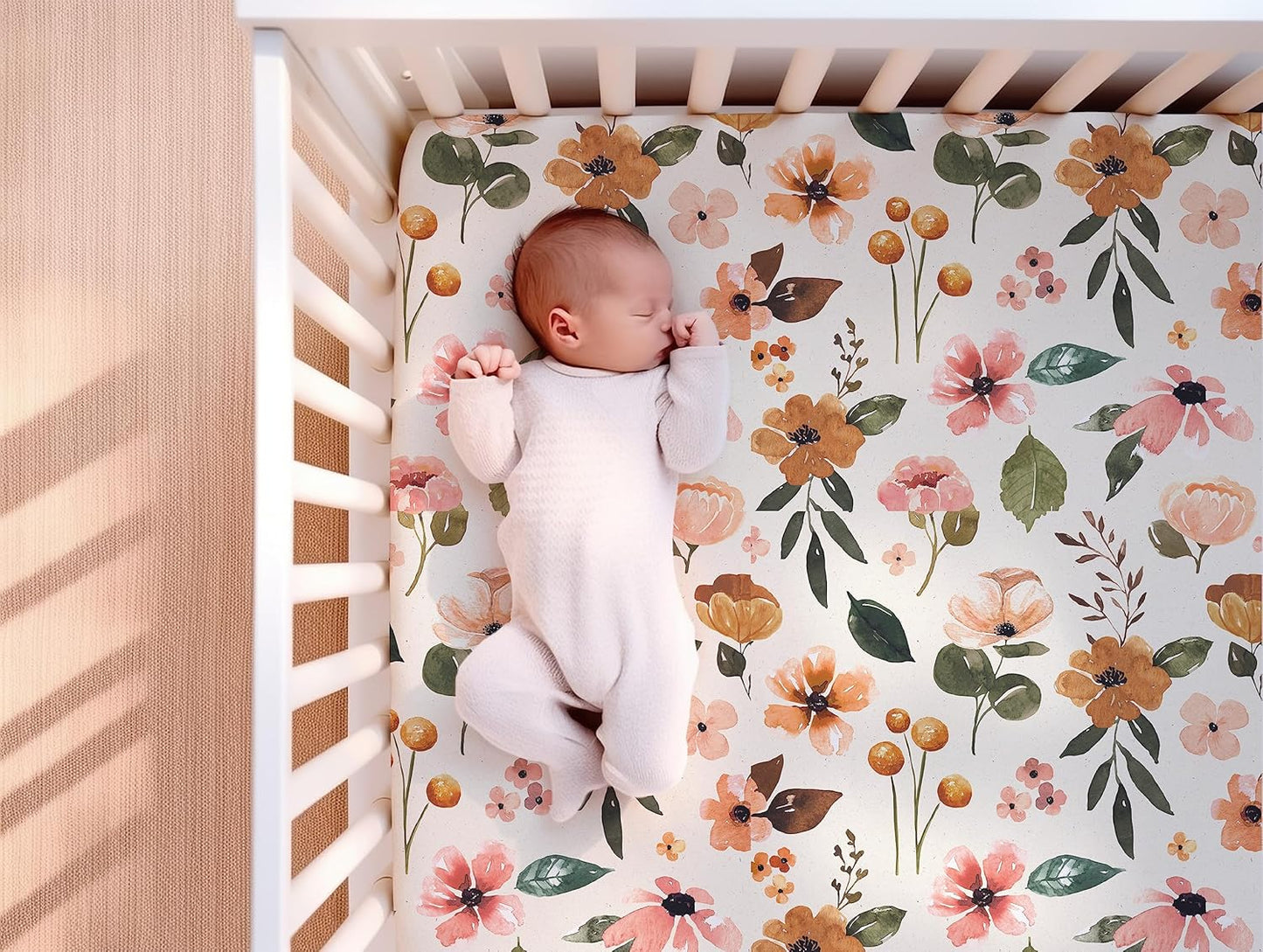 Crib Sheets Set - Premium and Ultra Soft Cotton Blend Fitted Baby Crib Sheet- 2 Pack- Crib Bed Mattress & Toddler Bed Sheet by Max&So