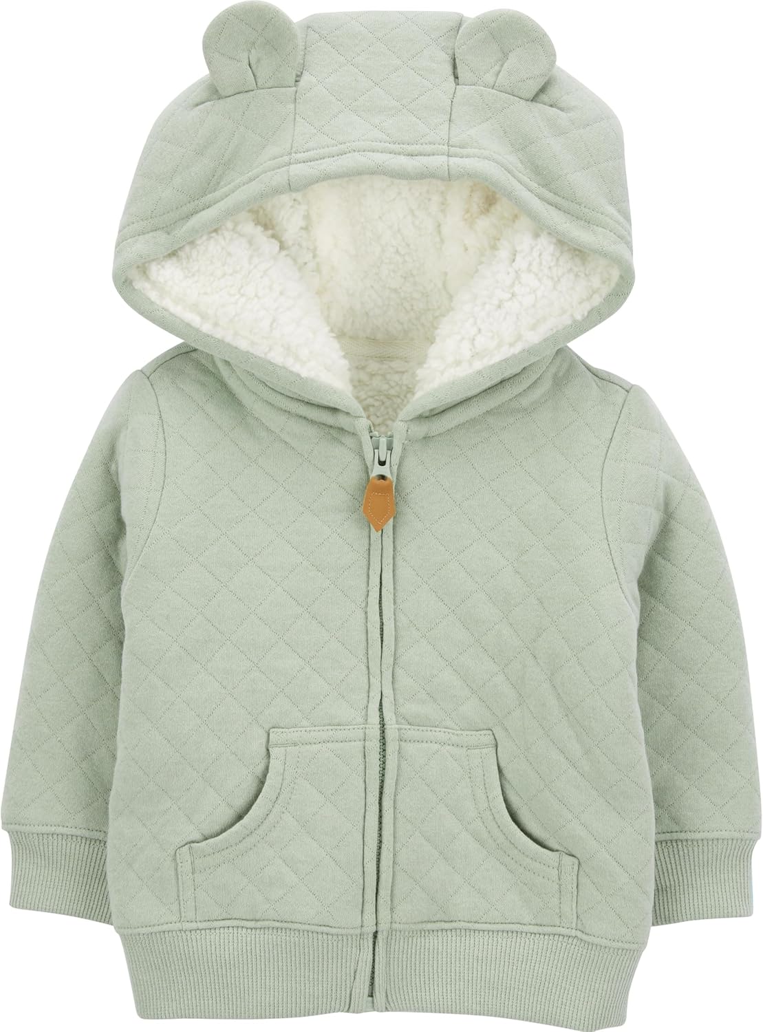 Simple Joys by Carter's Baby Hooded Sweater Jacket with Sherpa Lining