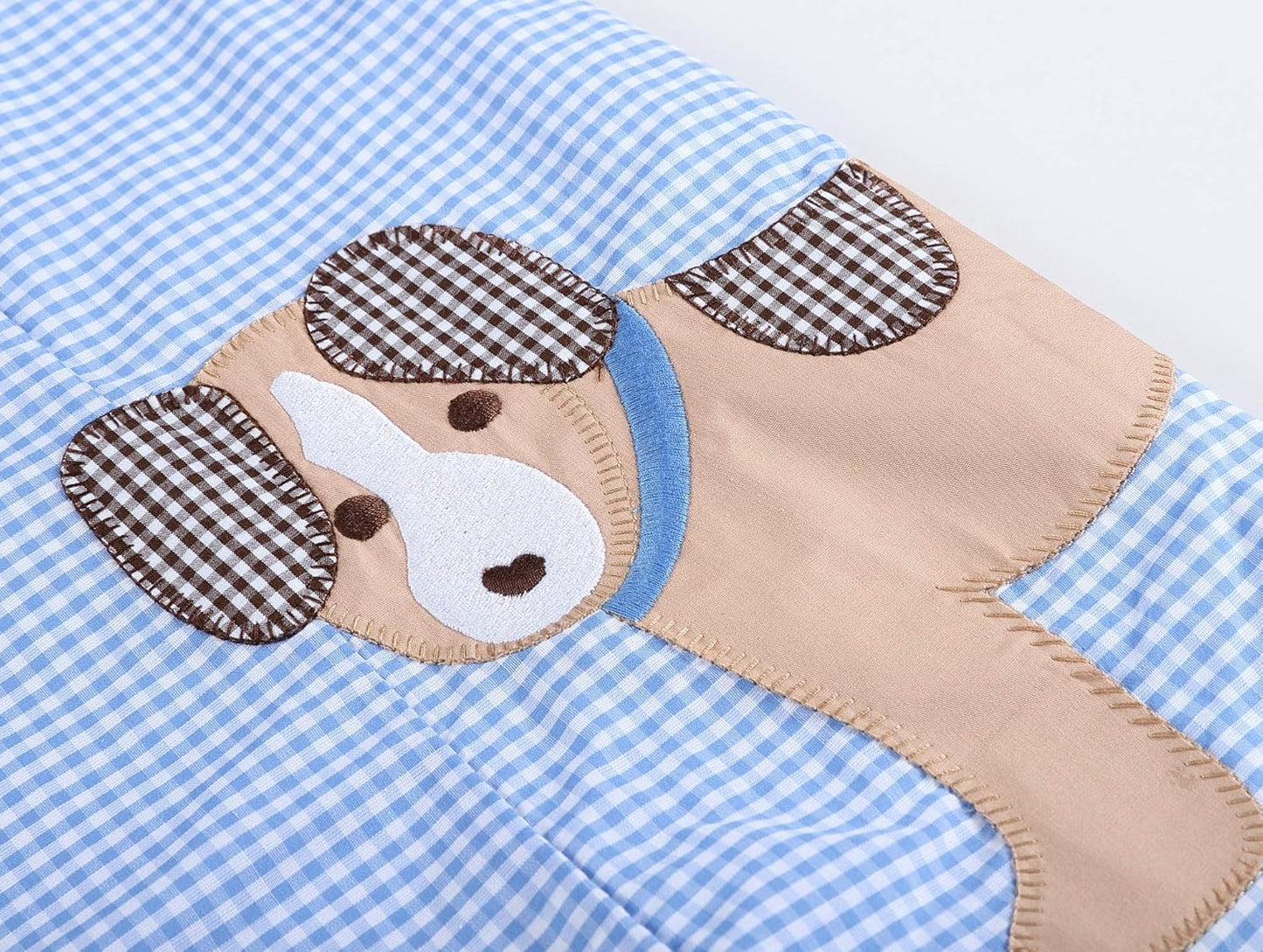 Puppy Dog Applique Shortall
